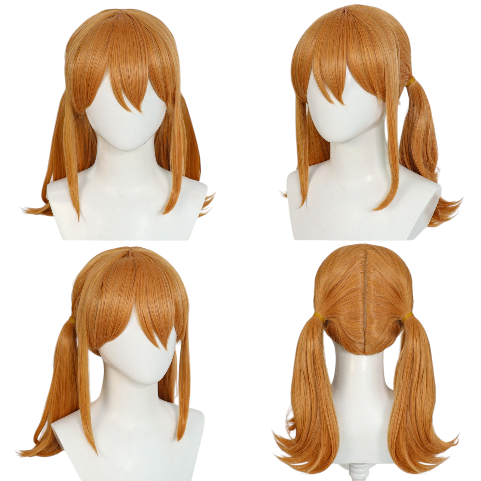 Sienna Riho Tsukishima Cosplay Wig - The Goddess Cafe Terrace (Orange Twin Tails) (FEVERCOS)