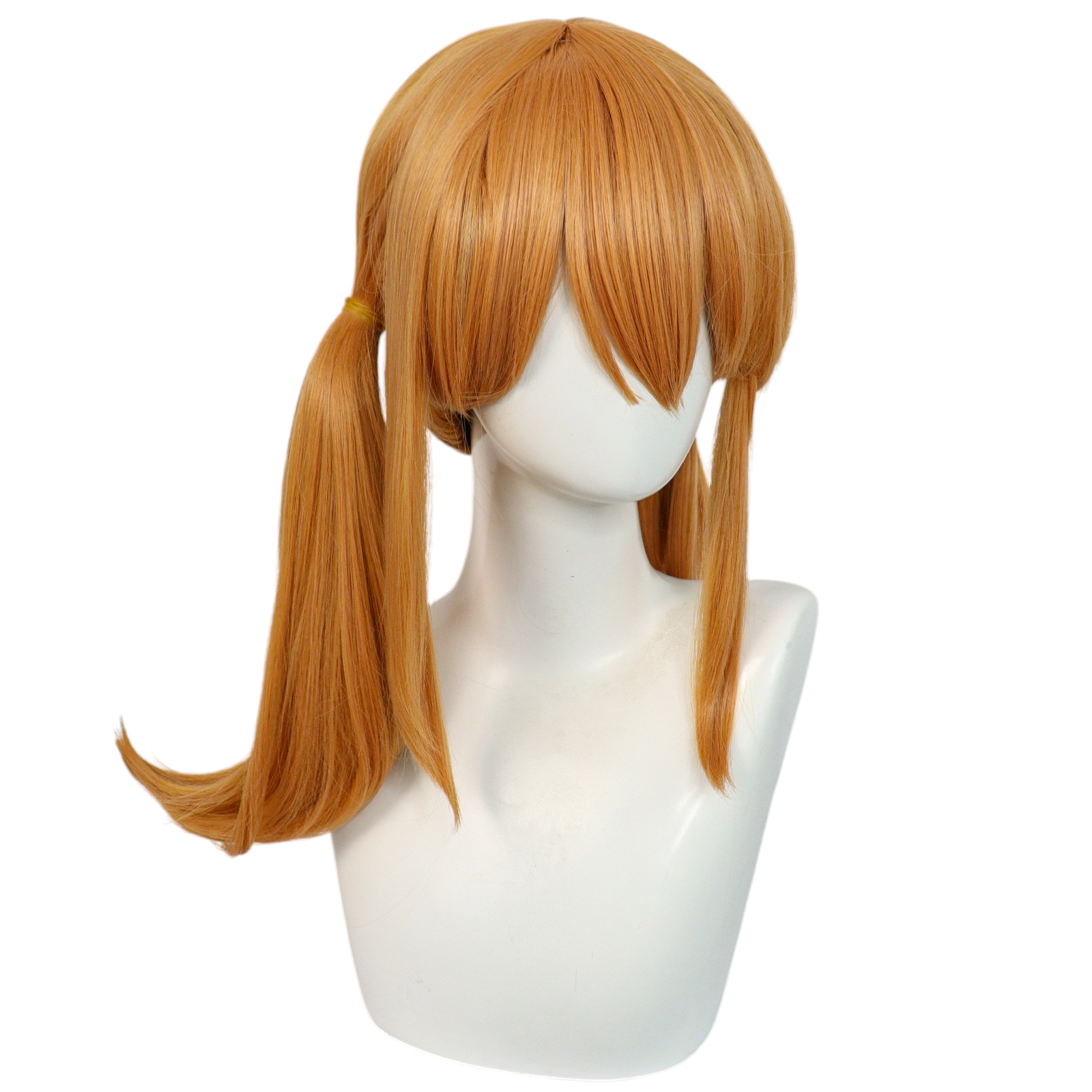Light Gray Riho Tsukishima Cosplay Wig - The Goddess Cafe Terrace (Orange Twin Tails) (FEVERCOS)