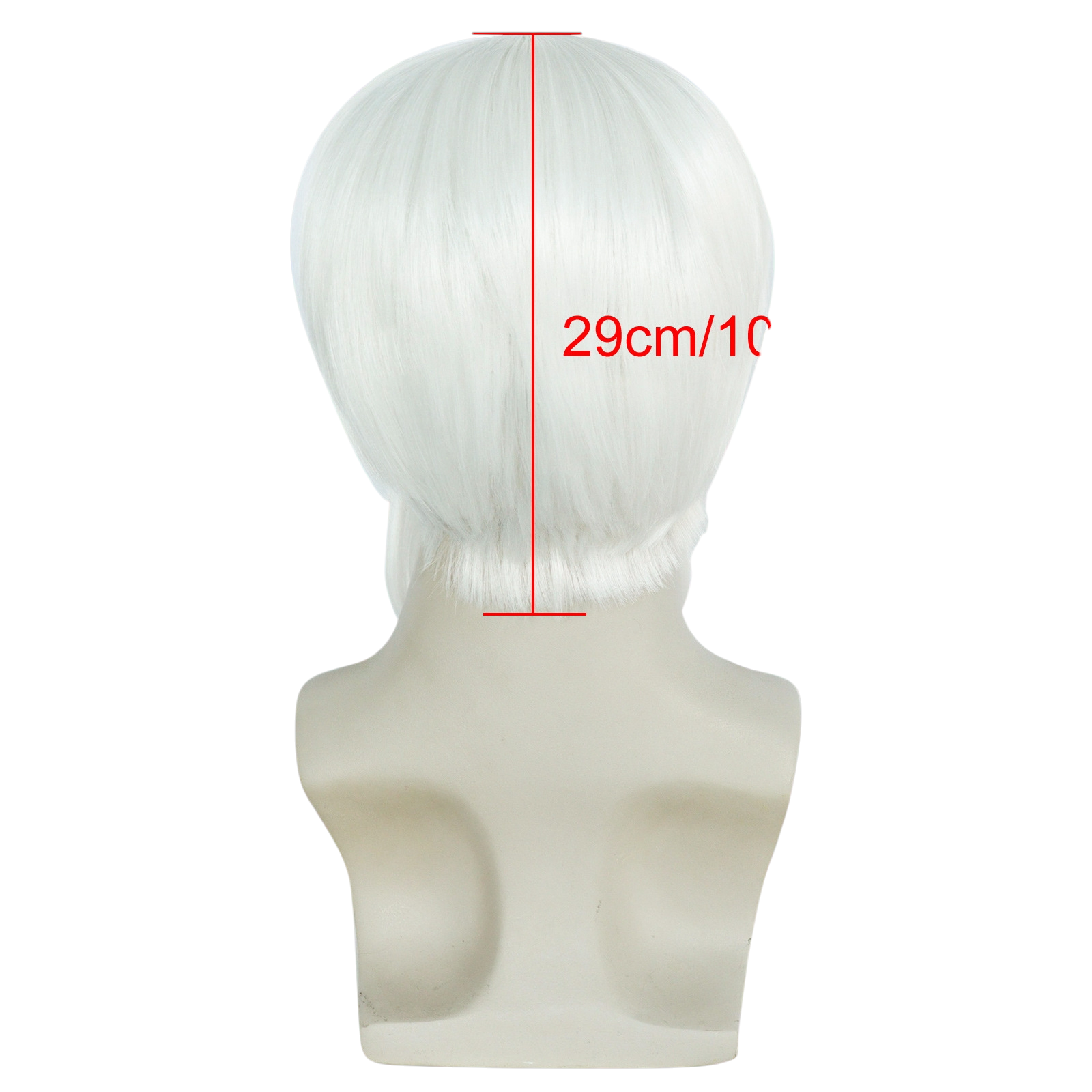 Light Gray Colonel Sanders Cosplay Wig & Beard Set - KFC (White) (FEVERCOS)