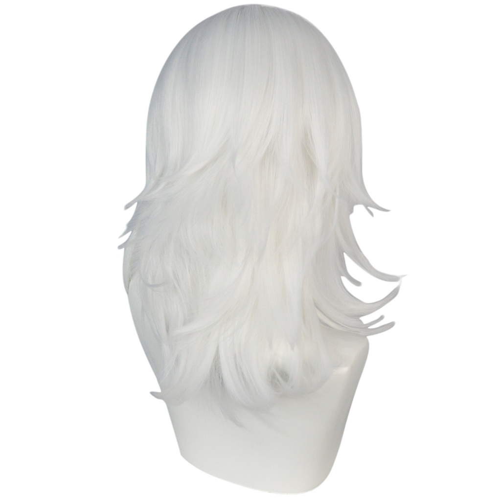 Light Gray Warrior of Light (Base Wig) - FF XIV (Versatile Silver/White) (FEVERCOS)