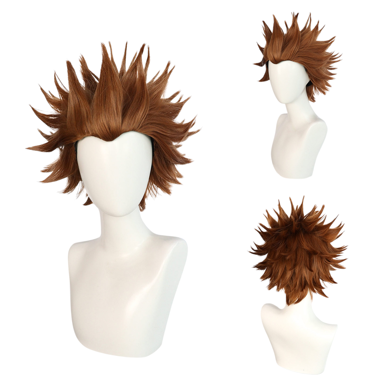 Saddle Brown Wreck-It Ralph Cosplay Wig - Disney (Brown Spiky) (FEVERCOS)