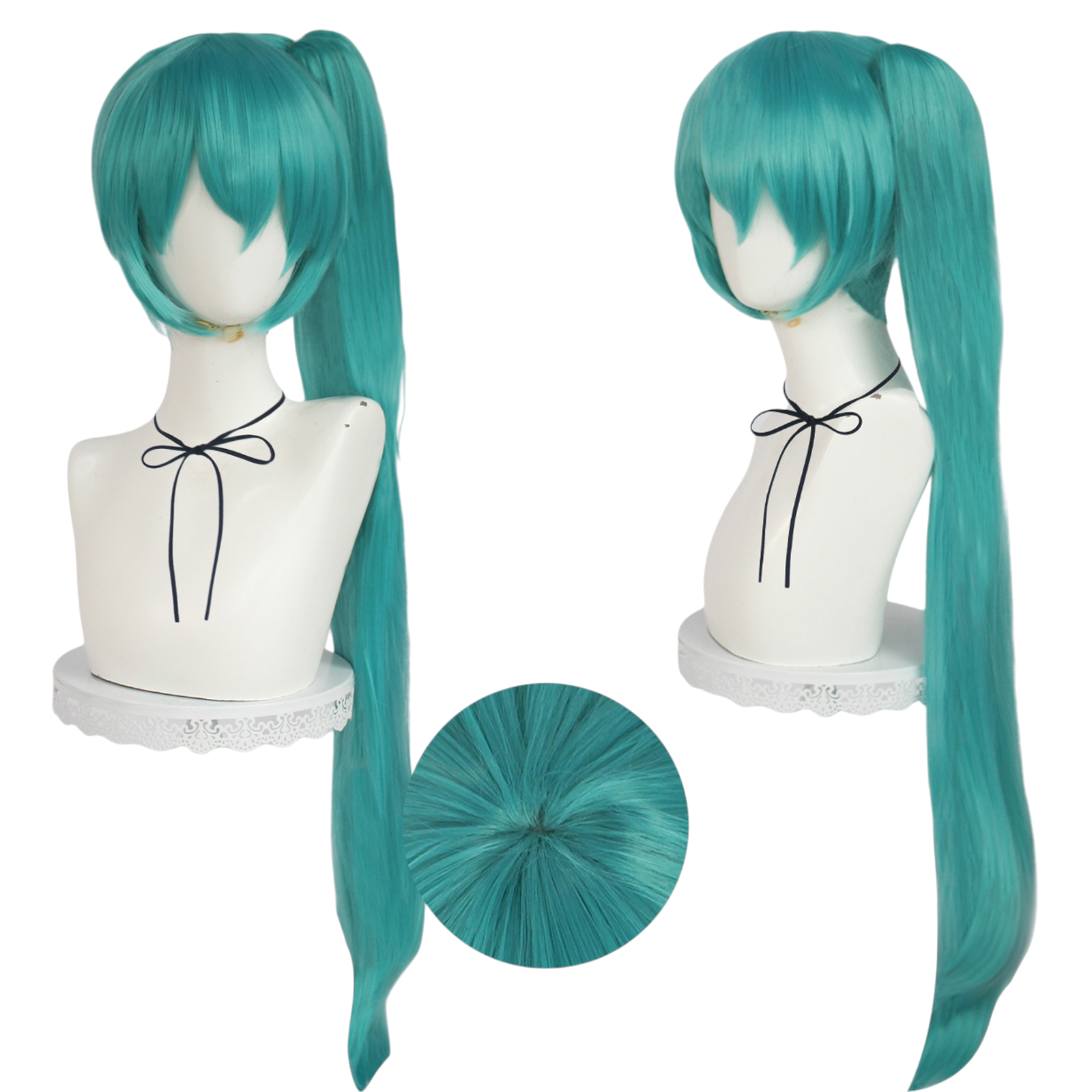 Cadet Blue Princess Beibei Cosplay Wig - Balala the Fairies (Green Twin Tails) (FEVERCOS)