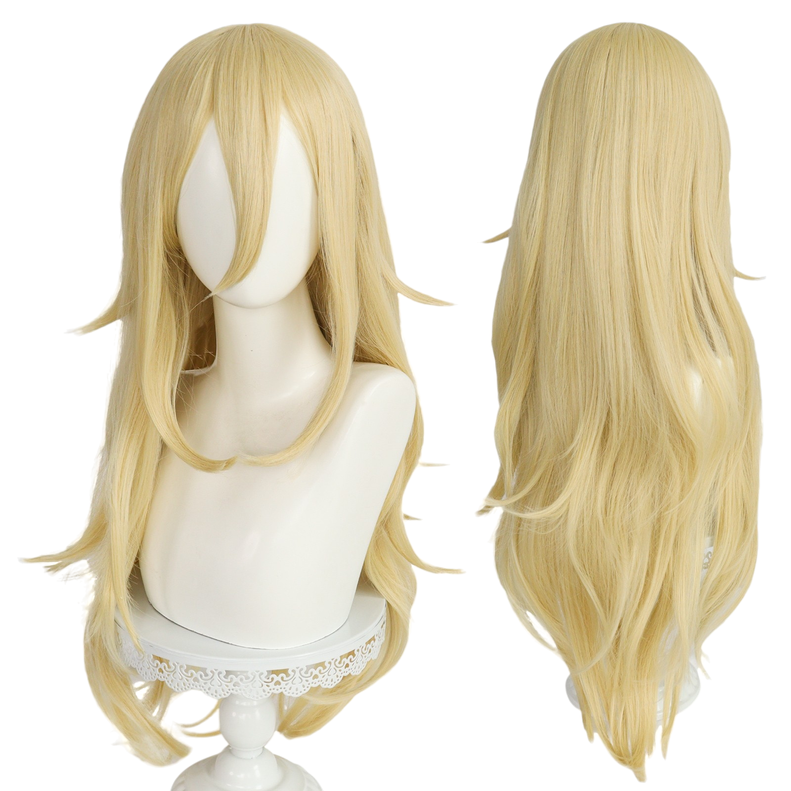 Tan Ichigo Hoshimiya Cosplay Wig - Aikatsu! (Blonde Wavy) (FEVERCOS)
