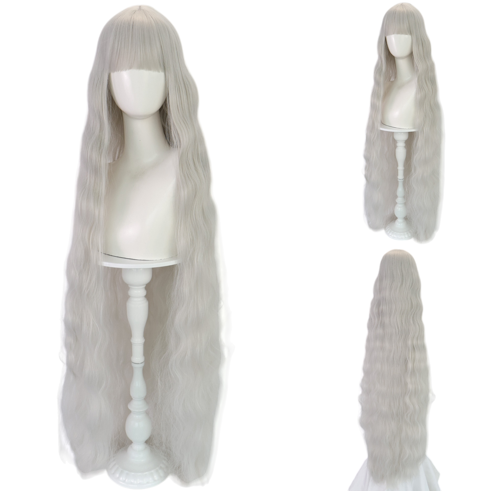 Gray Frill Cosplay Wig - Wonder Egg Priority (Grey Variant) (FEVERCOS)