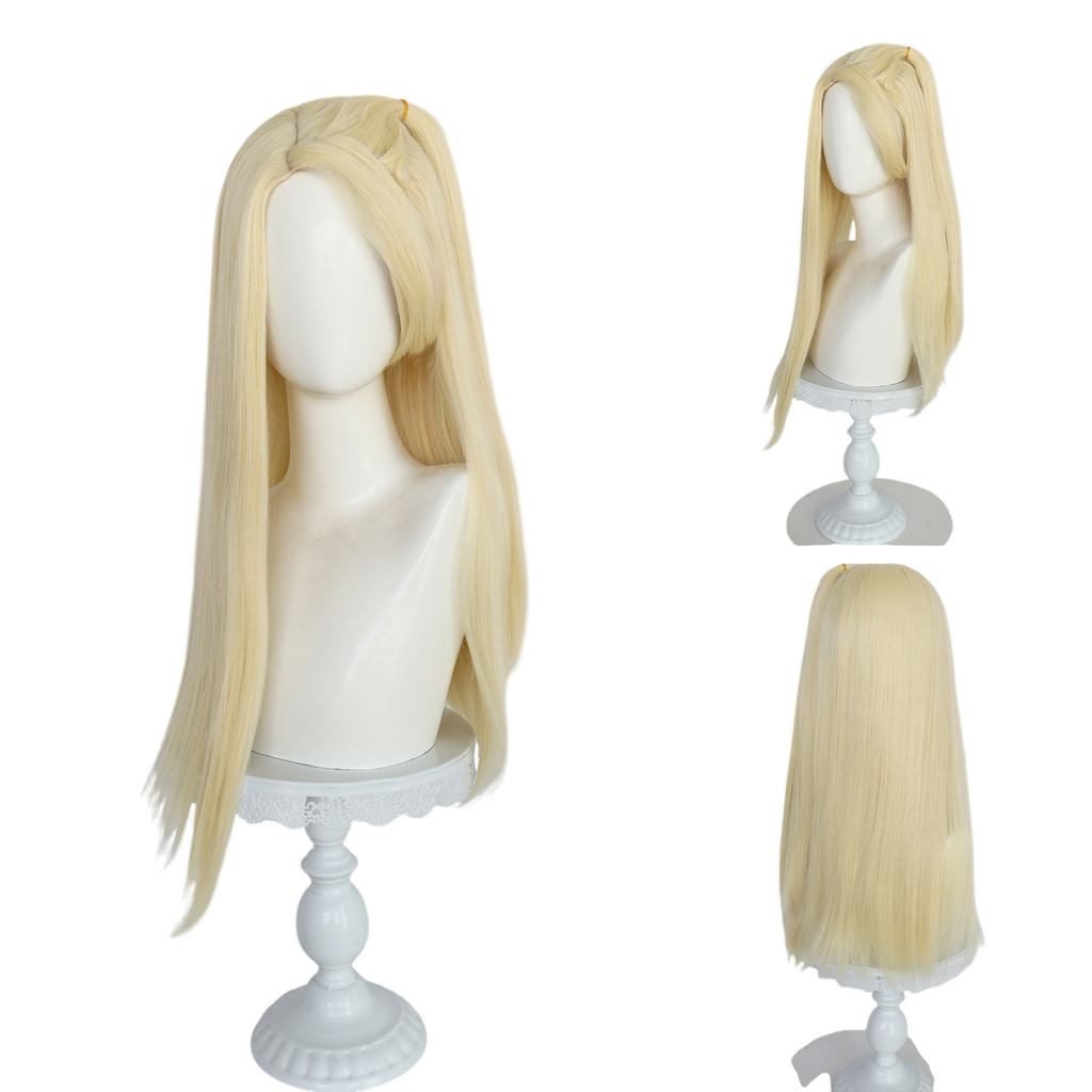 Gray Barbie Cosplay Wig - Barbie The Movie (Margot Robbie Blonde) (FEVERCOS)