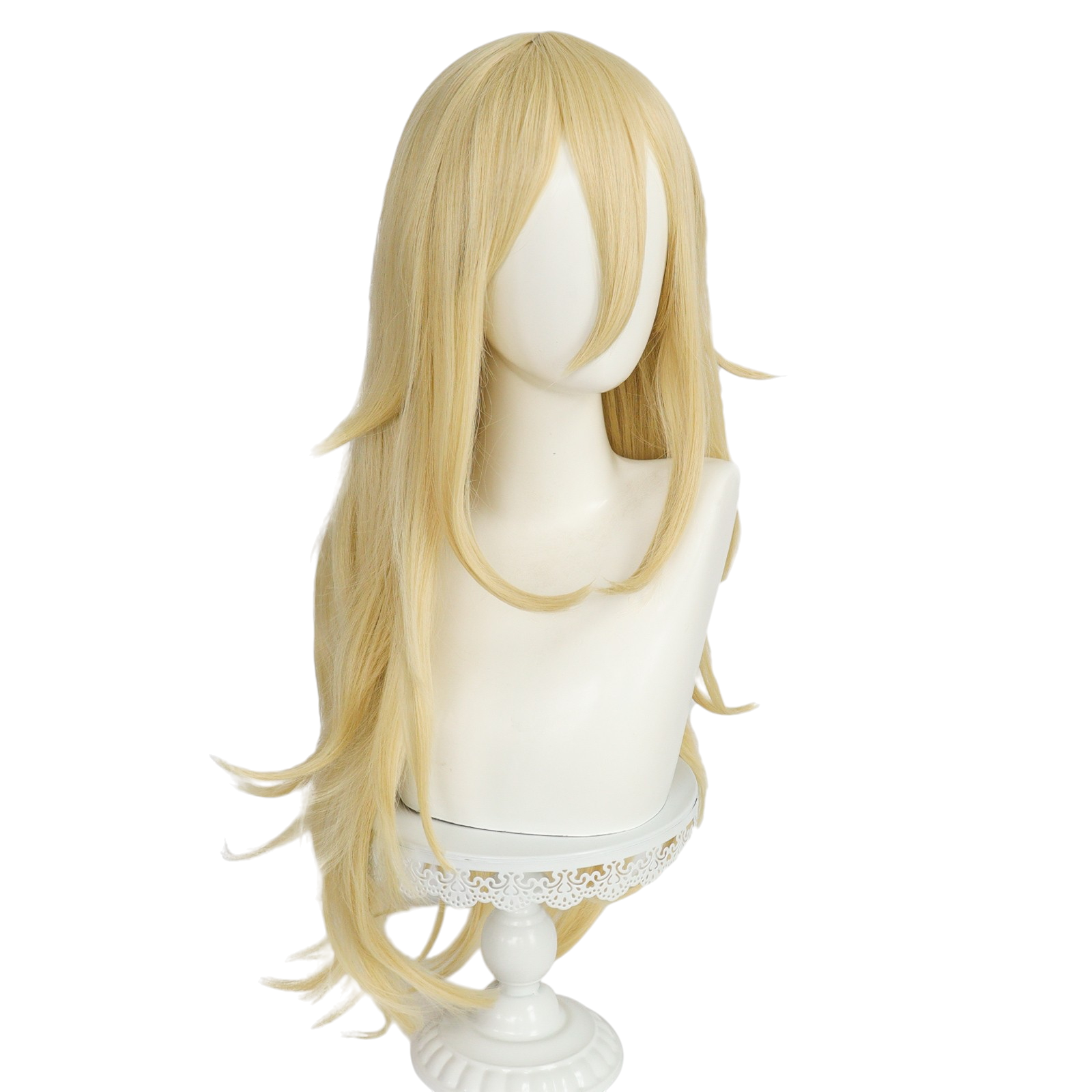 Light Gray Ichigo Hoshimiya Cosplay Wig - Aikatsu! (Blonde Wavy) (FEVERCOS)