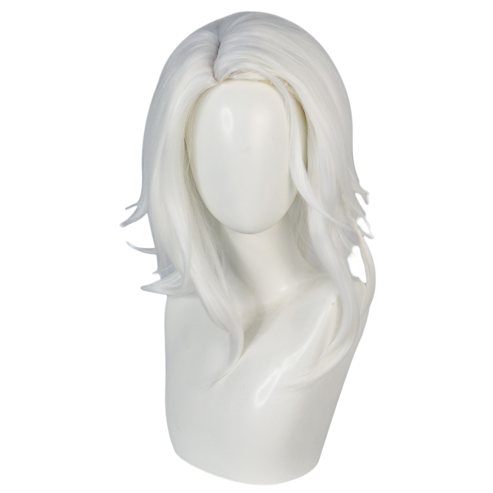 Light Gray Warrior of Light (Base Wig) - FF XIV (Versatile Silver/White) (FEVERCOS)
