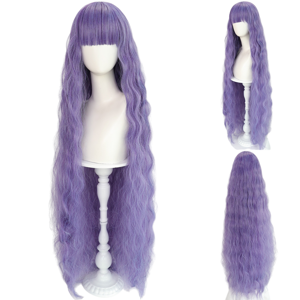 Light Slate Gray Frill Cosplay Wig - Wonder Egg Priority (Blue/Purple Egg Roll) (FEVERCOS)