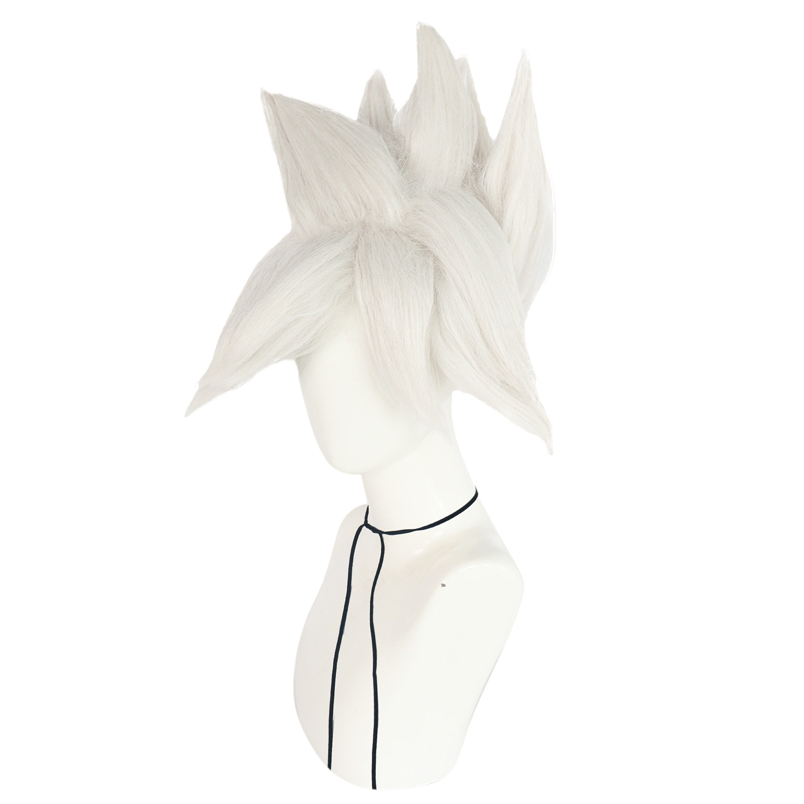 Antique White Gogeta (Base Form) Cosplay Wig - Dragon Ball Super (Black Spiky) (FEVERCOS)