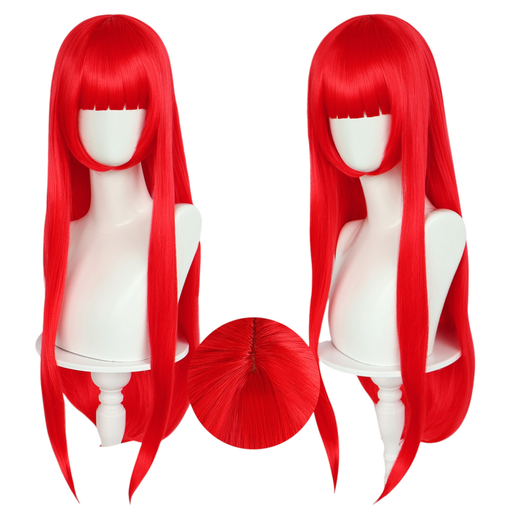 Firebrick Chidori Yoshino Cosplay Wig - Persona 3 (Red Long Straight) (FEVERCOS)