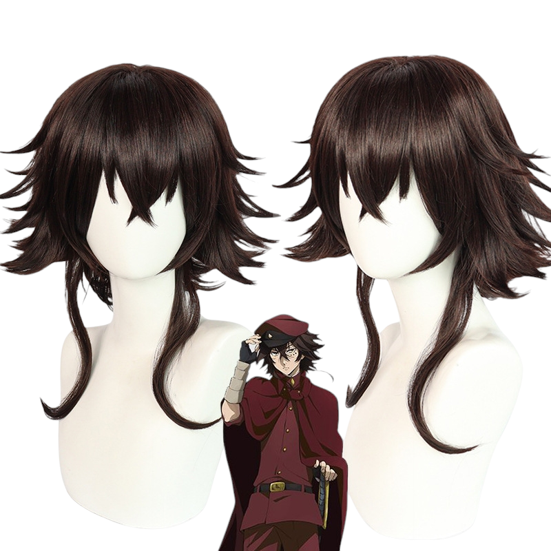 Dark Slate Gray Tetcho Suehiro Cosplay Wig - Bungo Stray Dogs (Brown Flipped) (FEVERCOS)
