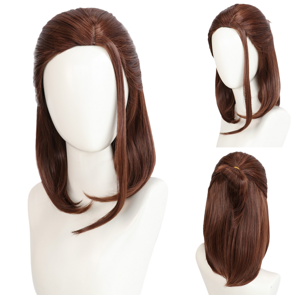 Beige Ellie Williams Cosplay Wig - The Last of Us Part II (Brown Half-Pony) (FEVERCOS)