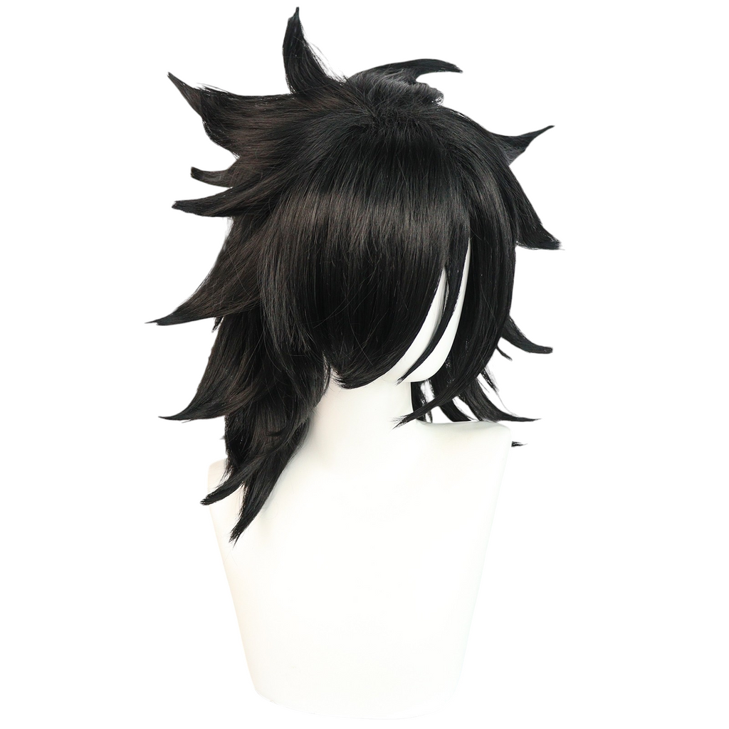 White Smoke Shiki Granbell Cosplay Wig - Edens Zero (Black Spiky) (FEVERCOS)