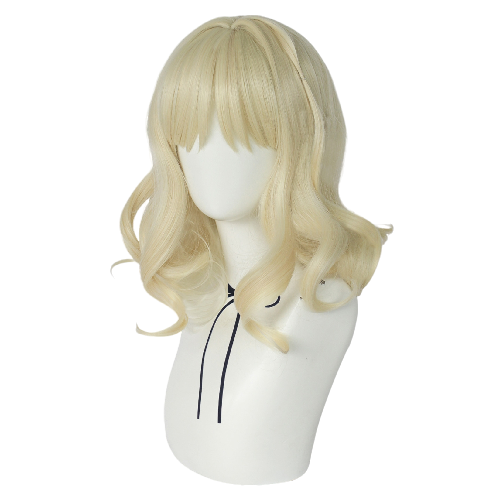 Tan Yui Komori Cosplay Wig - Diabolik Lovers (Blonde Wavy) (FEVERCOS)