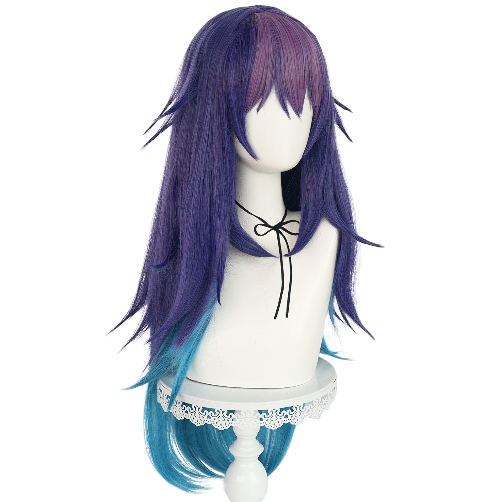 Dark Slate Blue Umika Konohoshi Cosplay Wig - Stardust Telepath (Blue/Purple Gradient) (FEVERCOS)