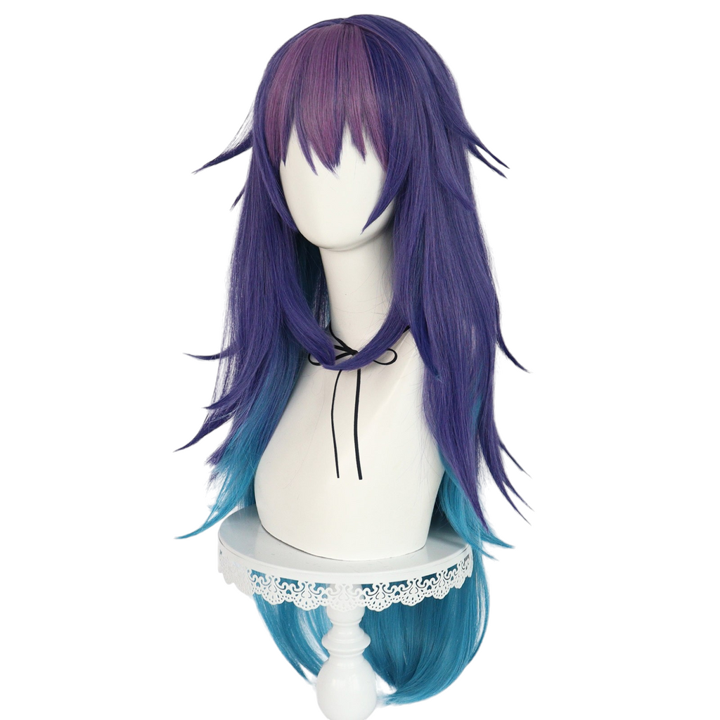 Dark Slate Blue Umika Konohoshi Cosplay Wig - Stardust Telepath (Blue/Purple Gradient) (FEVERCOS)