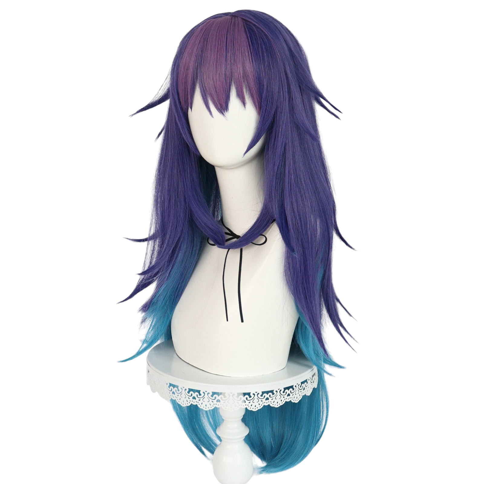 Dark Slate Blue Umika Konohoshi Cosplay Wig - Stardust Telepath (Blue/Purple Gradient) (FEVERCOS)