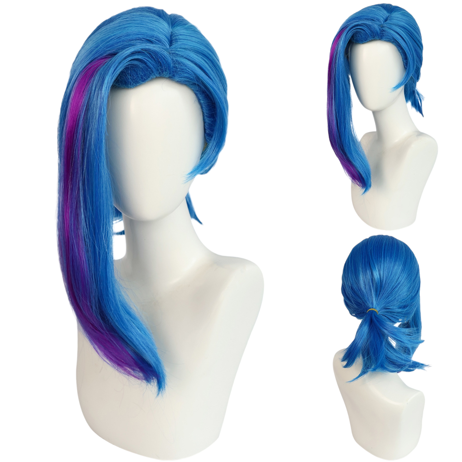 Dark Slate Blue Jinx Cosplay Wig - Arcane Season 2 (Blue Braids) (FEVERCOS) League of Legends LOL