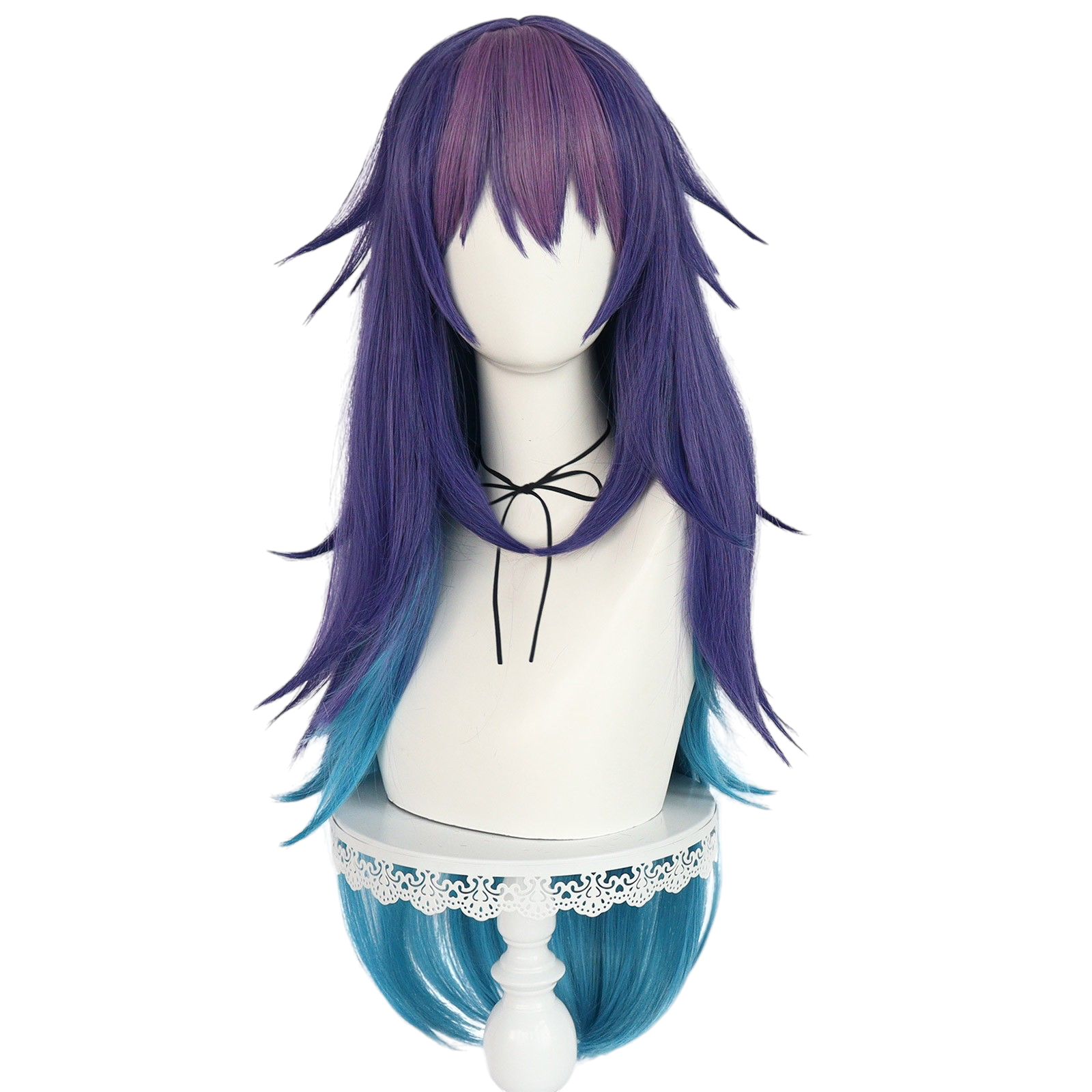 Dark Slate Blue Umika Konohoshi Cosplay Wig - Stardust Telepath (Blue/Purple Gradient) (FEVERCOS)
