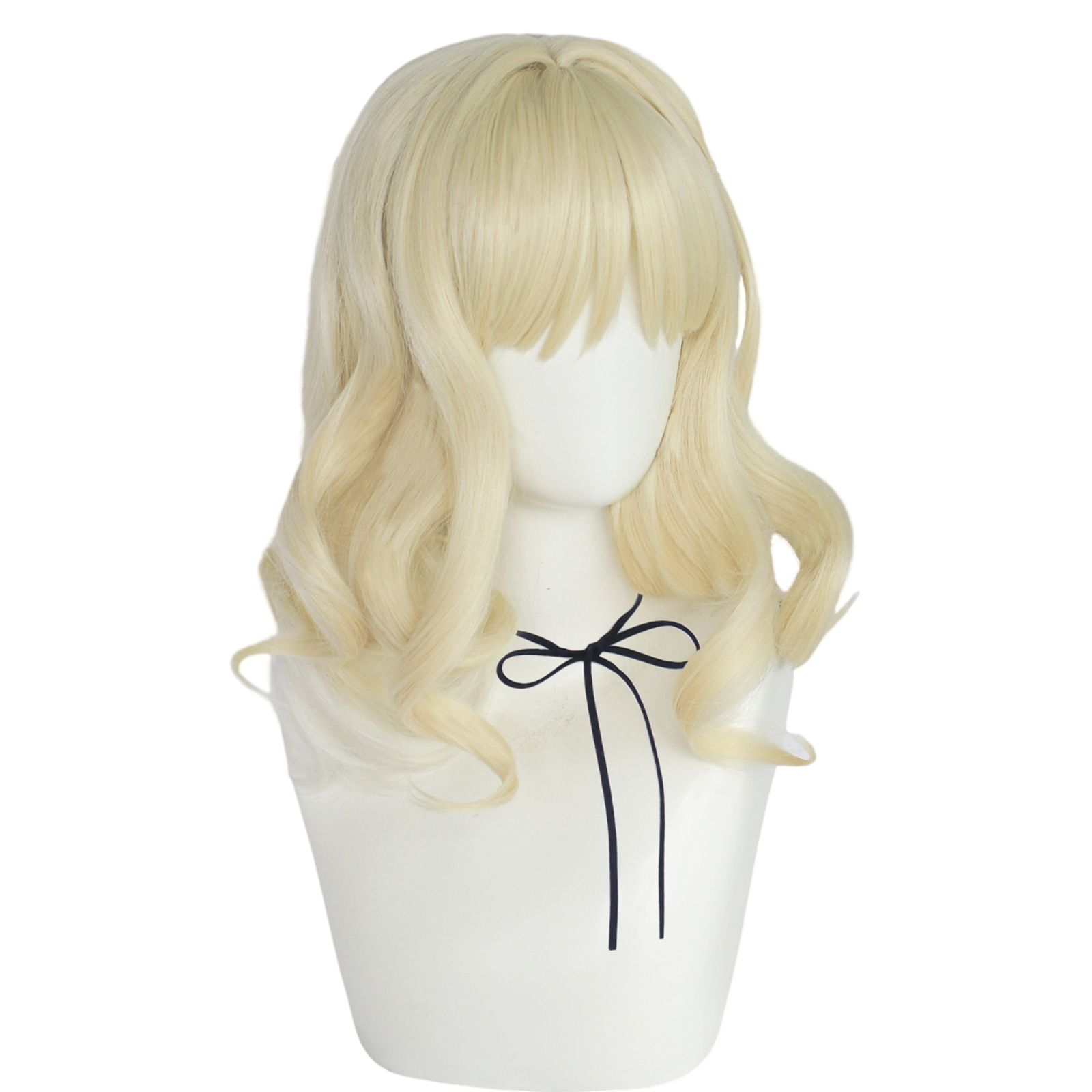Light Gray Yui Komori Cosplay Wig - Diabolik Lovers (Blonde Wavy) (FEVERCOS)
