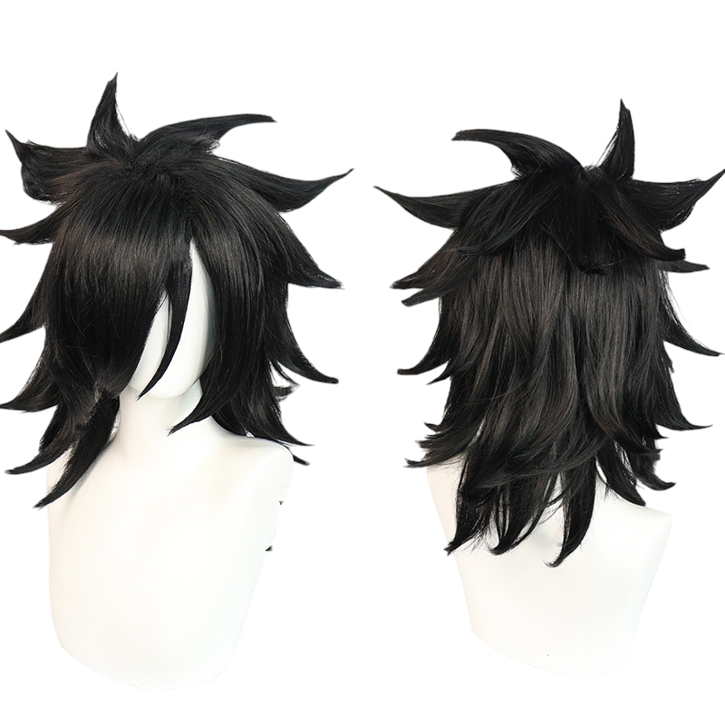 Dark Slate Gray Shiki Granbell Cosplay Wig - Edens Zero (Black Spiky) (FEVERCOS)