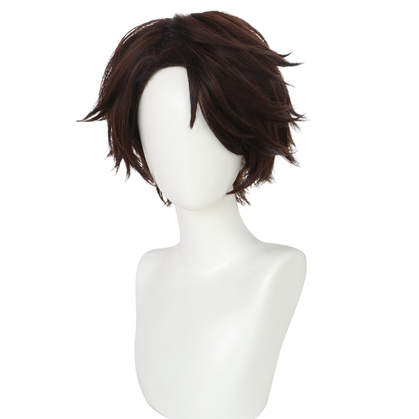 Beige Kenyu Yukimiya Cosplay Wig - Blue Lock (Brown Side Part) (FEVERCOS)