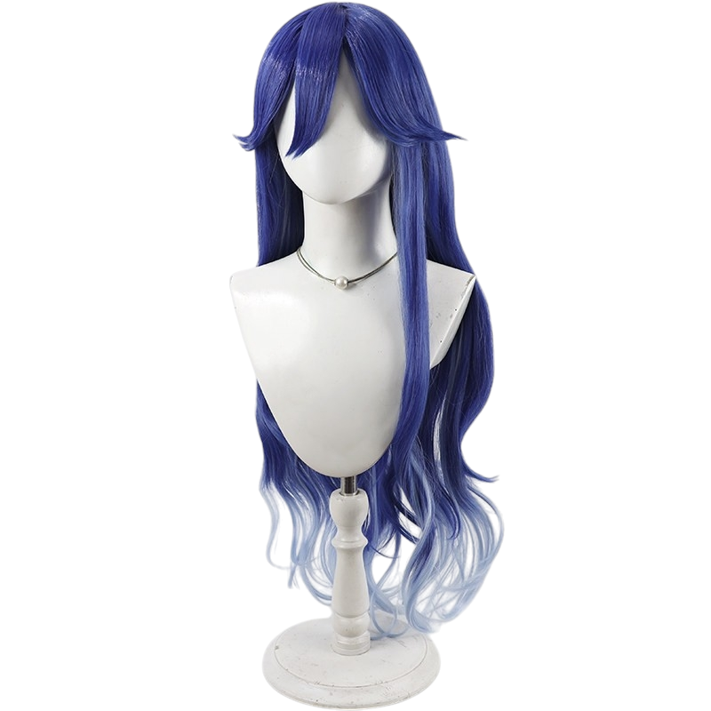 White Smoke Lucilla Cosplay Wig - Wuthering Waves (Multi-Color Gradient Curls) (FEVERCOS)
