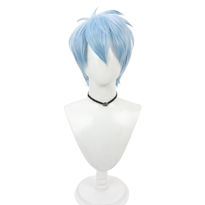 White Smoke Lance Crown Cosplay Wig - Mashle: Magic and Muscles (Blue Teased Spiky) (FEVERCOS)