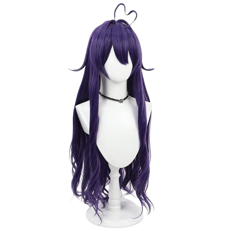 White Smoke Utena Hiiragi Cosplay Wig - Gushing over Magical Girls (Magia Baiser Long Deep Purple) (FEVERCOS)