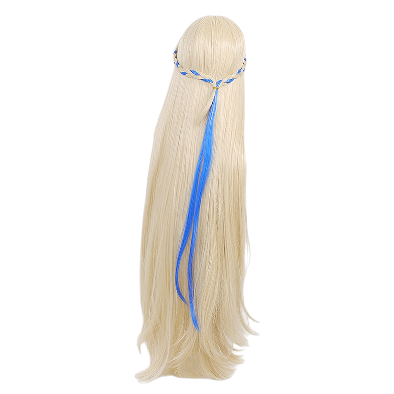 White Smoke Toki Asukuma (Bunny Girl Ver.) Cosplay Wig - Blue Archive (Silver Long Scalp) (FEVERCOS)