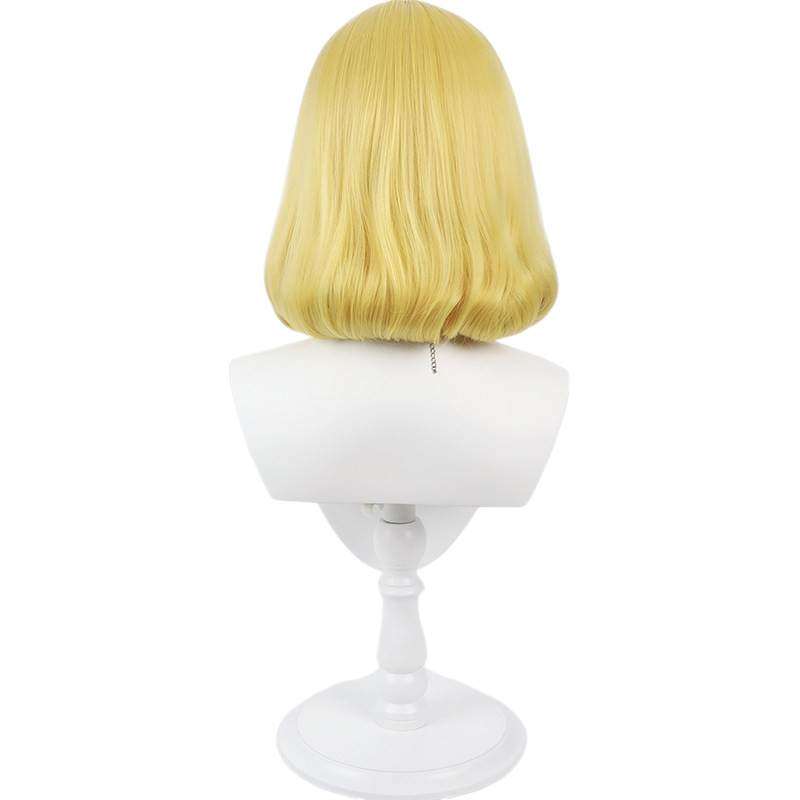 White Smoke Kurusu Hana Cosplay Wig - Sorcerer Battle Jujutsu Kaisen (Blonde Curly Simulation Scalp) (FEVERCOS)