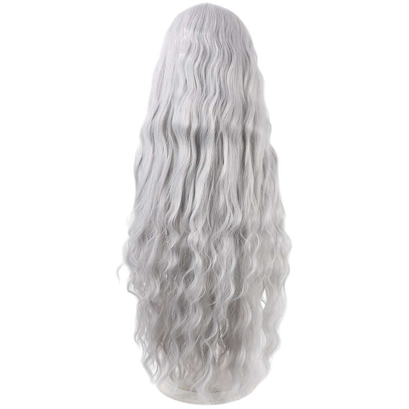 White Smoke Avenger of the Night (Doll Girl) Cosplay Wig - Elden Ring Concept (Pale Blue Curls) (FEVERCOS)