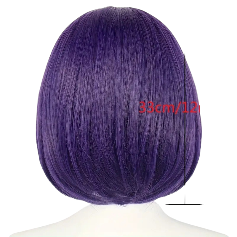 White Smoke Marin Kitagawa (Shizuku-tan) Cosplay Wig - My Dress-Up Darling (Black/Purple 245g) (FEVERCOS)