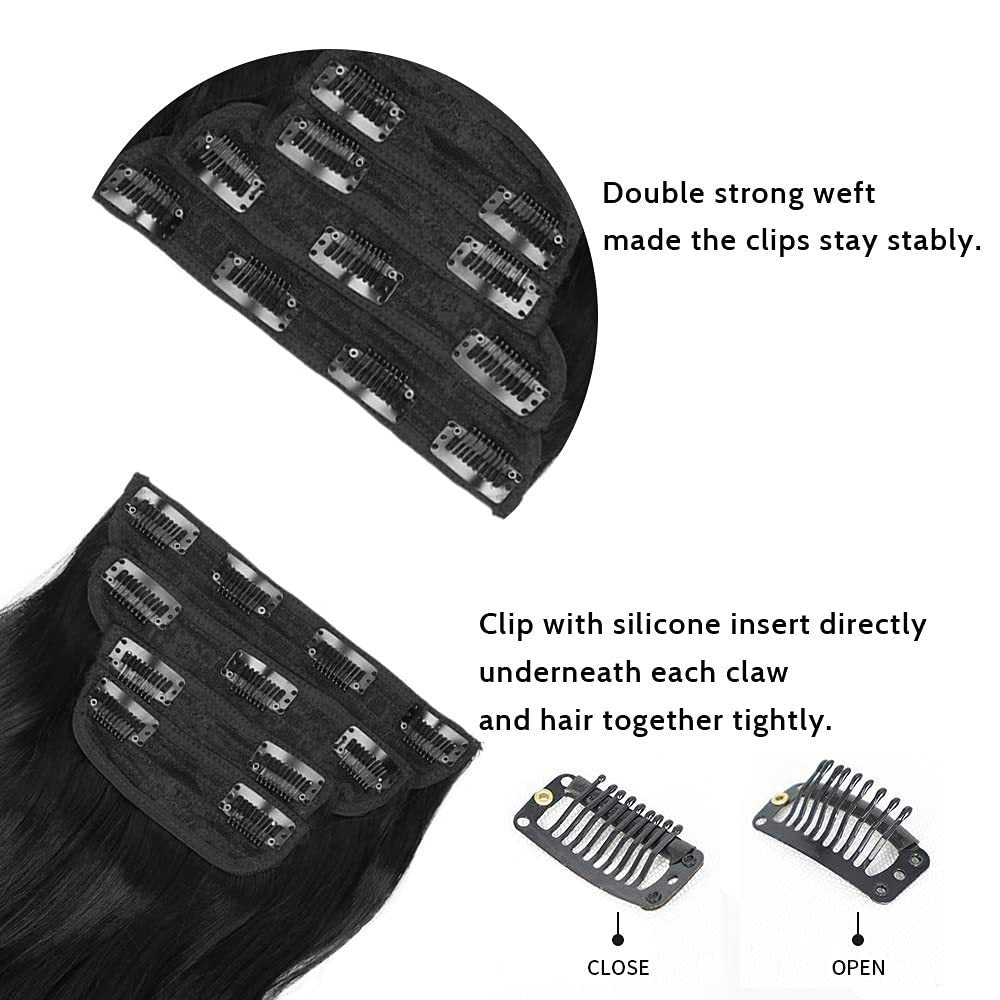 White Smoke Voluminous Water Wave 4-Piece Clip-In - Western Glamour (Long Curly Texture) Hair Extension