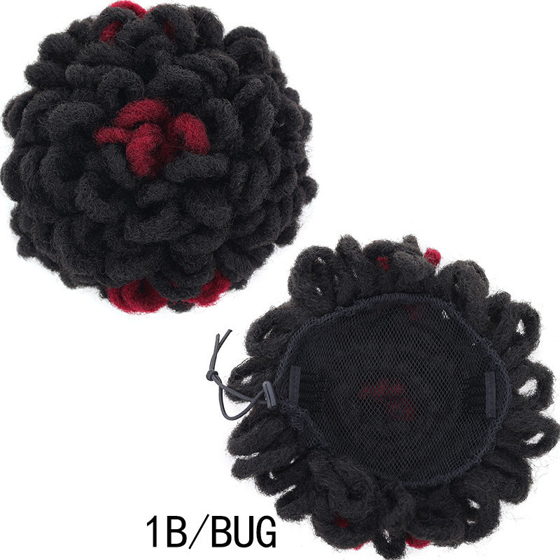 White Smoke Urban Hiphop Dreadlock Bun - Street Culture (African Kinky Scrunchie) Hair Extension