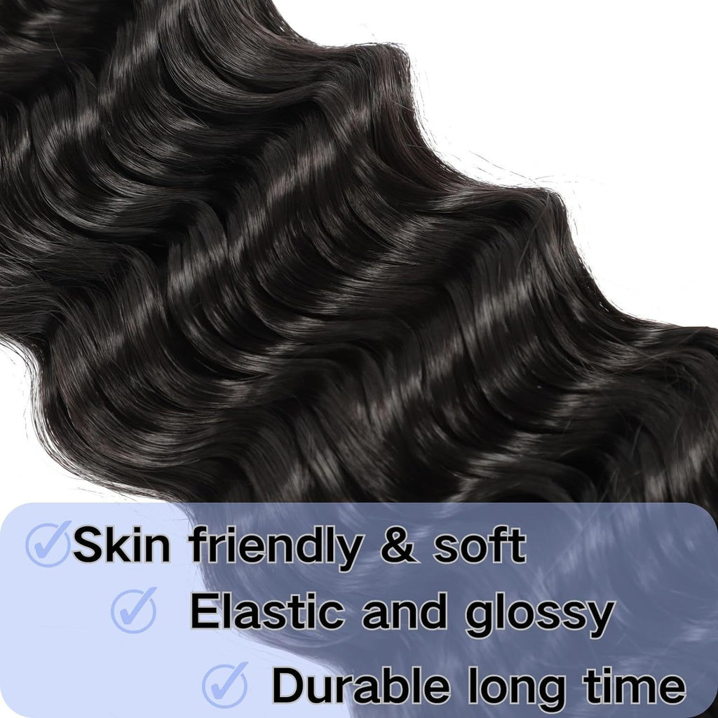 White Smoke Lush Deep Curl Synthetic Bundles - Tropical Breeze (18-Inch Pair 160g) Hair Extension