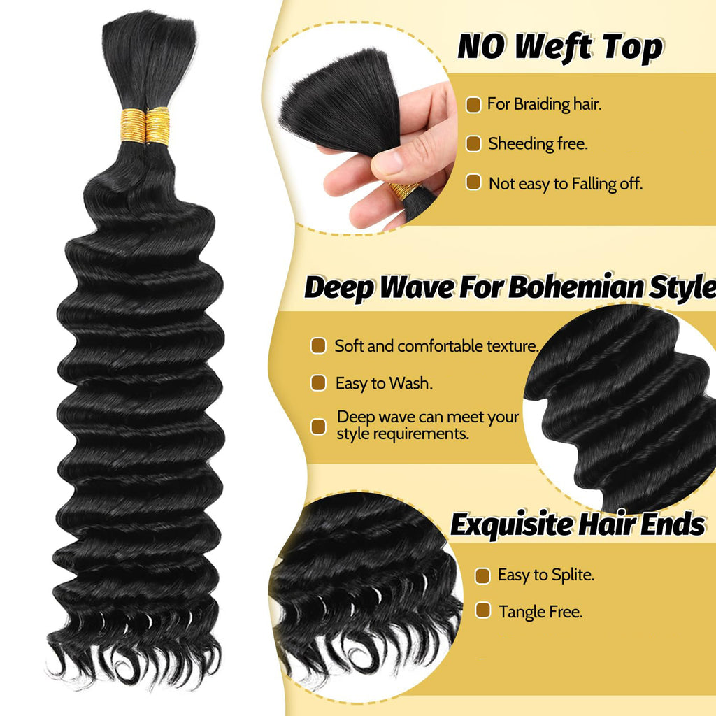 White Smoke Lush Deep Curl Synthetic Bundles - Tropical Breeze (18-Inch Pair 160g) Hair Extension