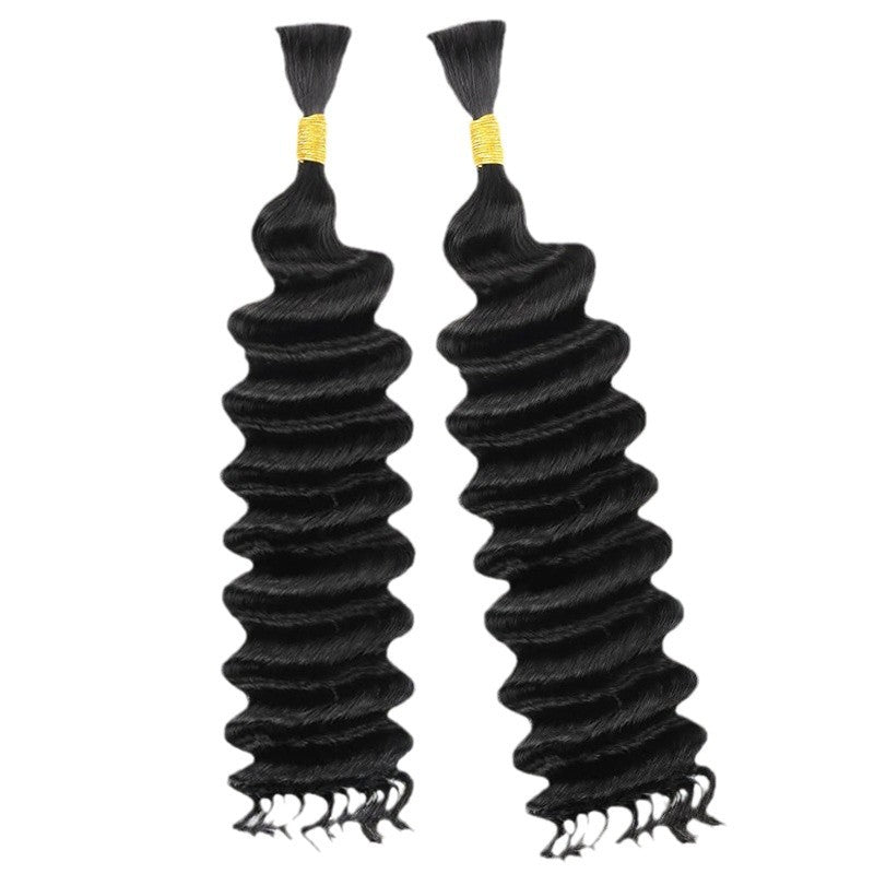 White Smoke Lush Deep Curl Synthetic Bundles - Tropical Breeze (18-Inch Pair 160g) Hair Extension
