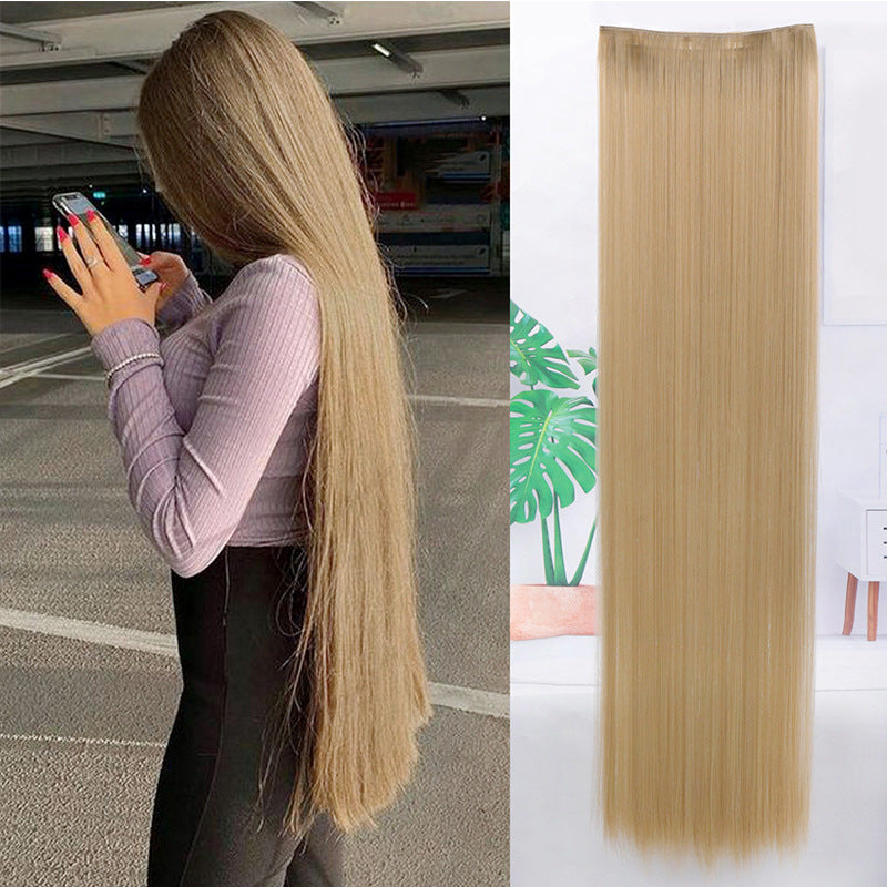 Rosy Brown Ultra-Sleek 5-Clip Seamless Extension - Everyday Essentials (Long Straight Hair) Hair Extension