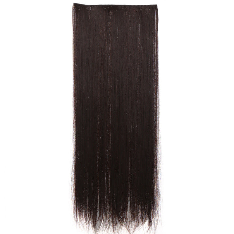 Dark Slate Gray Ultra-Sleek 5-Clip Seamless Extension - Everyday Essentials (Long Straight Hair) Hair Extension