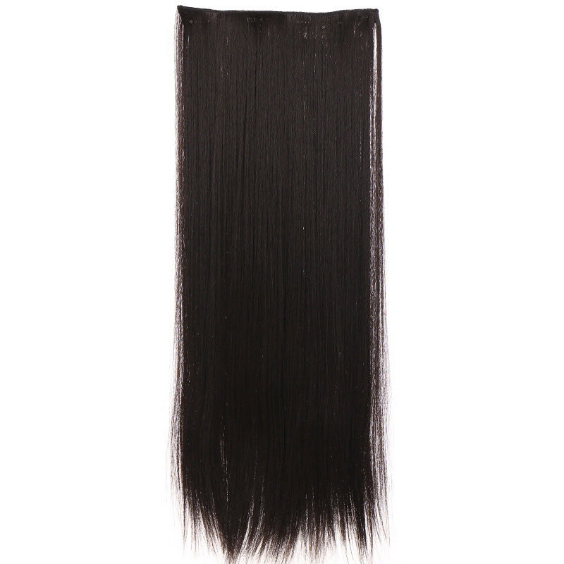 Black Ultra-Sleek 5-Clip Seamless Extension - Everyday Essentials (Long Straight Hair) Hair Extension