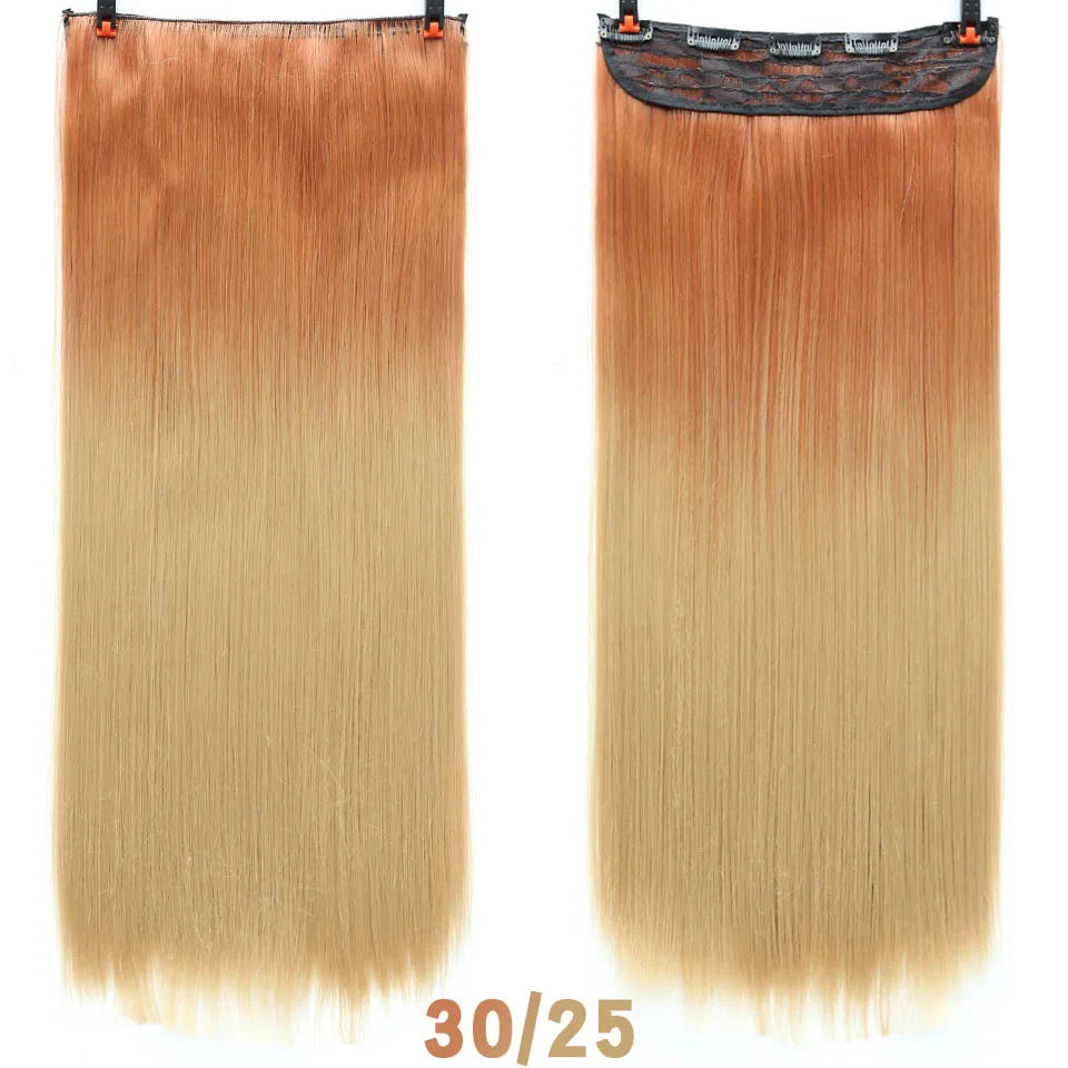 Dark Khaki Parisian Balayage Ash Grey Extension - Urban Subculture (Long Straight Gradient) Hair Extension