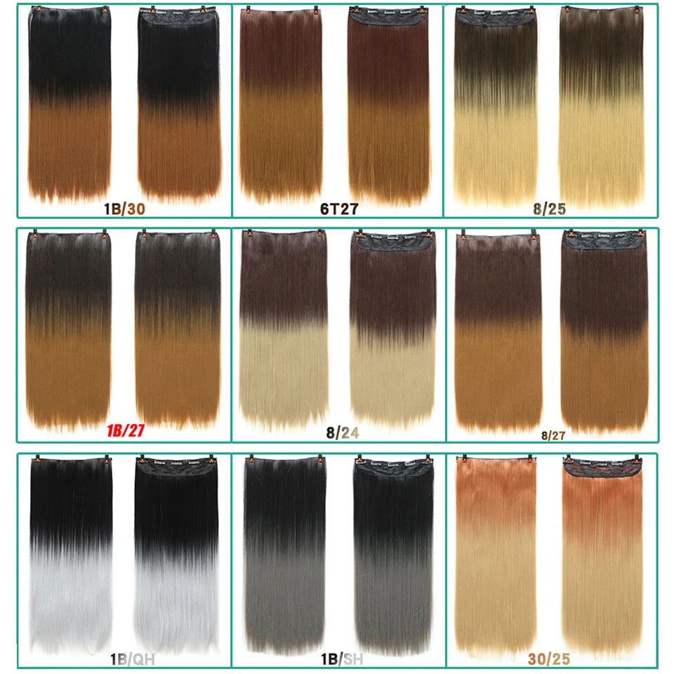 White Smoke Parisian Balayage Ash Grey Extension - Urban Subculture (Long Straight Gradient) Hair Extension