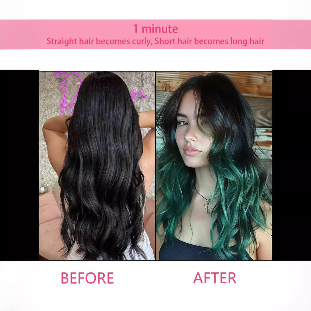 Black Silver Tea Gradient Straight Extension - Avant-Garde (Highlight Balayage) Hair Extension