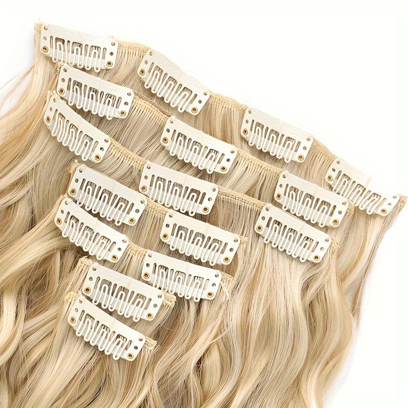 White Smoke Dynamic 7-Piece Corn Perm Extension - Retro Wave (Water Wave Texture) Hair Extension