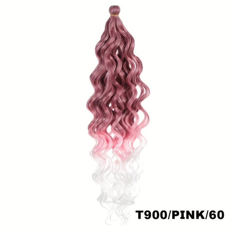 White Smoke Exotic Hawaii Curl Bundles - Island Vibe (Long Wavy Braiding Hair) Hair Extension