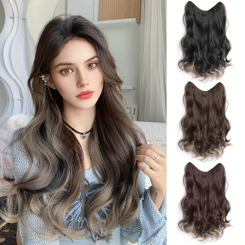 White Smoke Sun-Kissed Balayage Wavy Extension - Euro Summer (One-Piece Highlight) Hair Extension