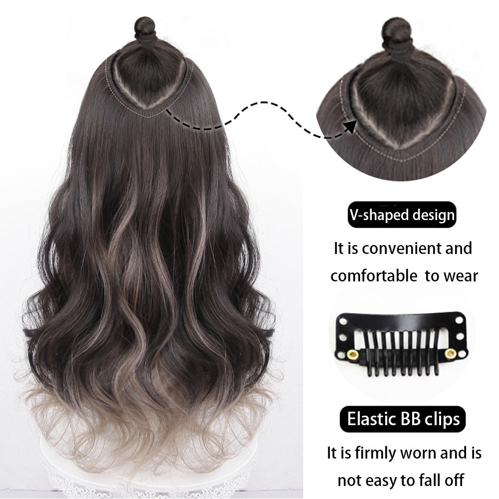 White Smoke Sun-Kissed Balayage Wavy Extension - Euro Summer (One-Piece Highlight) Hair Extension