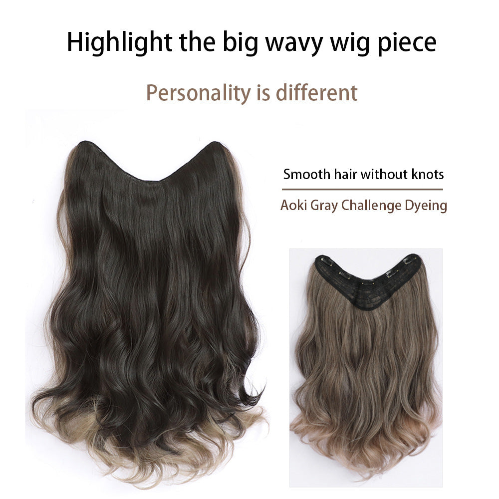 White Smoke Sun-Kissed Balayage Wavy Extension - Euro Summer (One-Piece Highlight) Hair Extension