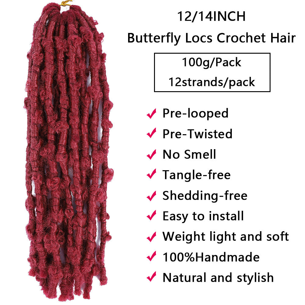 White Smoke Bohemian Butterfly Locs Hair - African Heritage (12-Strand Crochet) Hair Extension